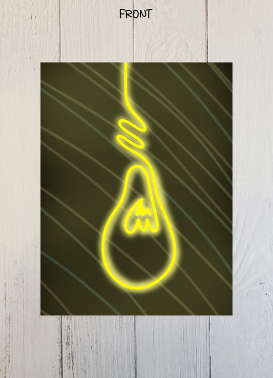 G007 - Light in the Dark Blank Greeting Card