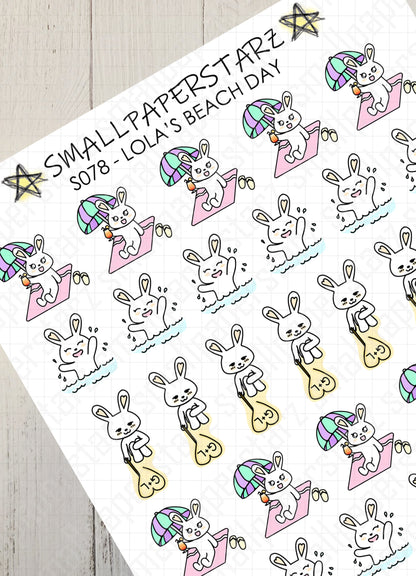 S078 - Lola's Beach Day Sticker Sheet