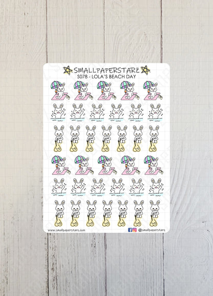 S078 - Lola's Beach Day Sticker Sheet