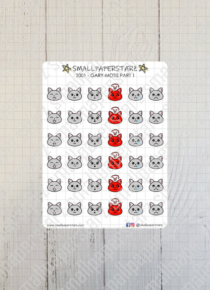 S001 - Gary-motis Part 1 Sticker Sheet