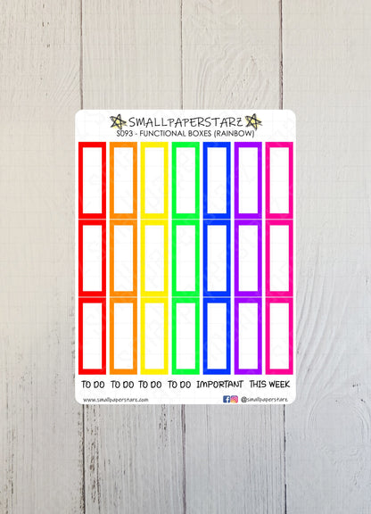 S093 - Rainbow Functional Boxes
