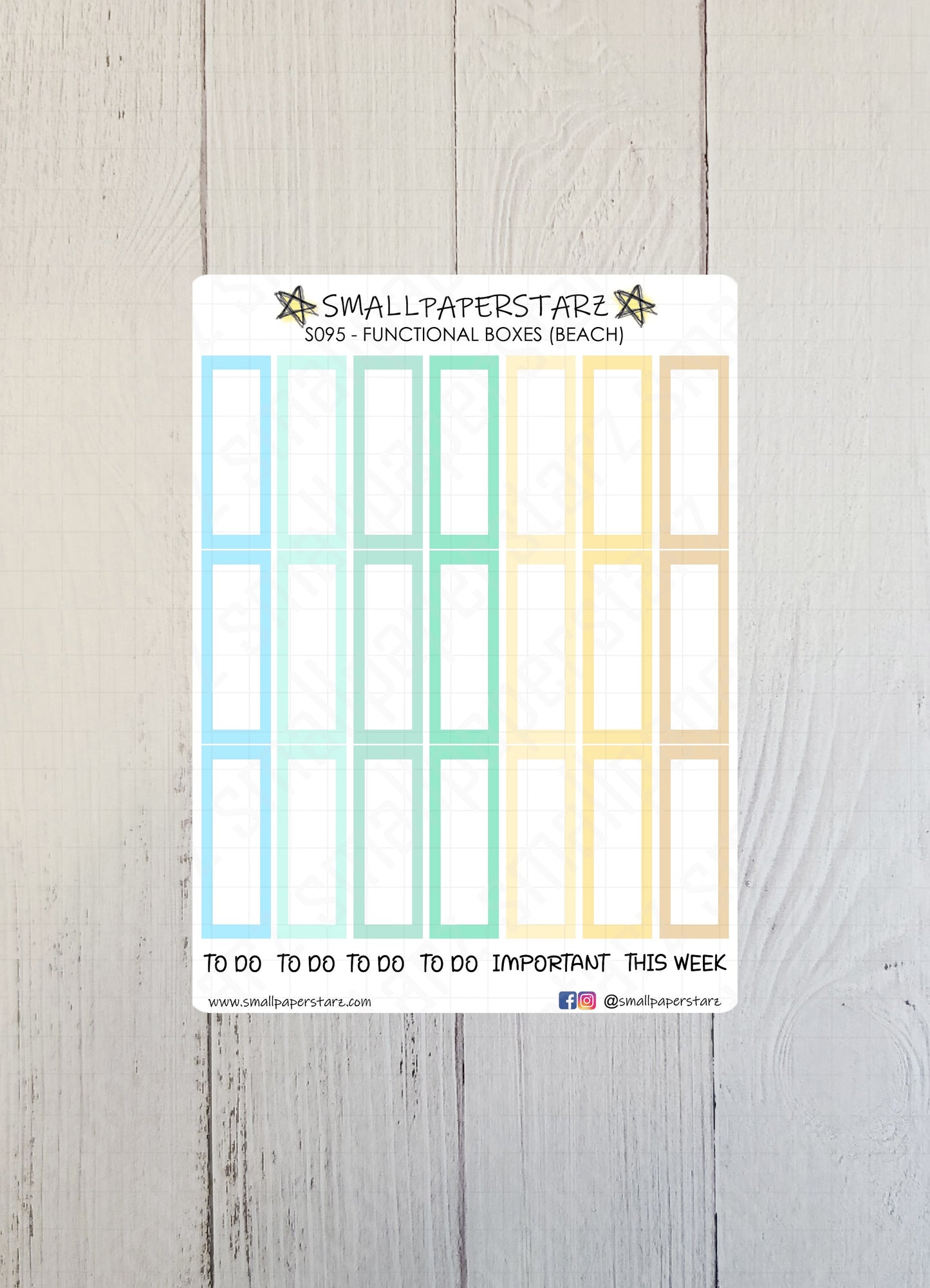 S095 - Beach Theme Functional Boxes