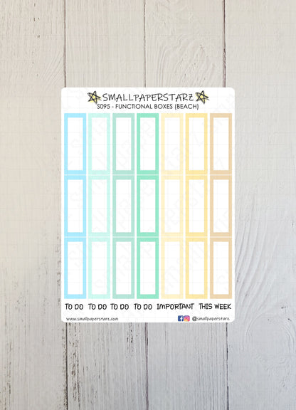 S095 - Beach Theme Functional Boxes