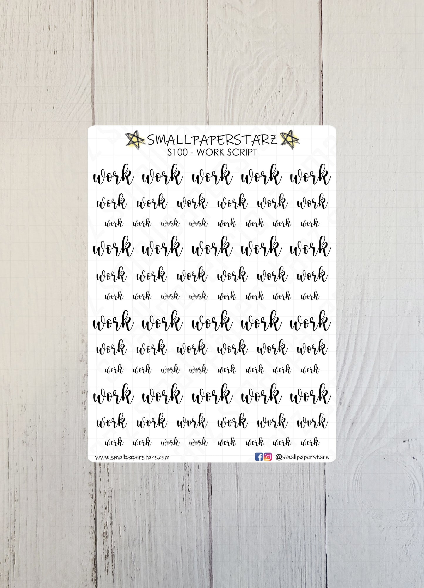 S100 - Work Script