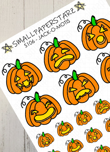 S106 - Jack-O-Motis Emoticons / Emojis / Emotis