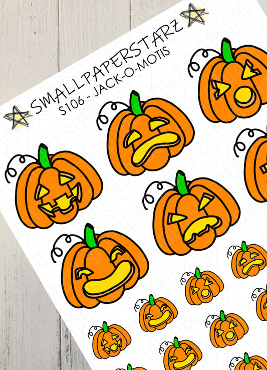 S106 - Jack-O-Motis Emoticons / Emojis / Emotis