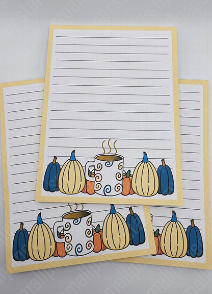 NP015 - Autumn Pumpkins 4.5x6in Memo Notepads
