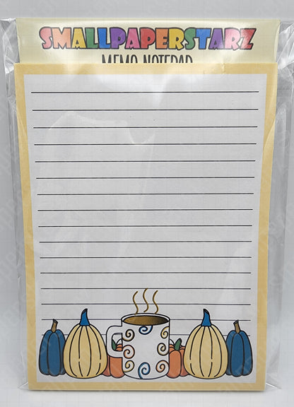 NP015 - Autumn Pumpkins 4.5x6in Memo Notepads