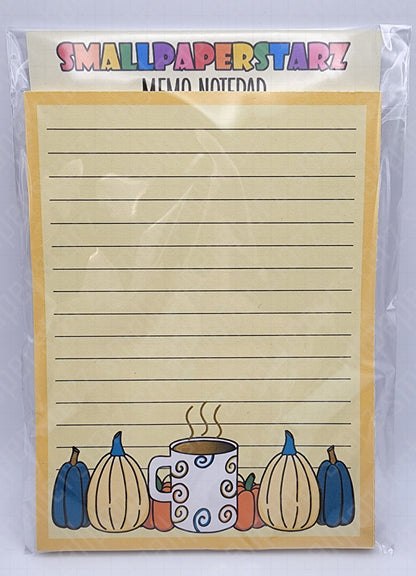 NP015 - Autumn Pumpkins 4.5x6in Memo Notepads