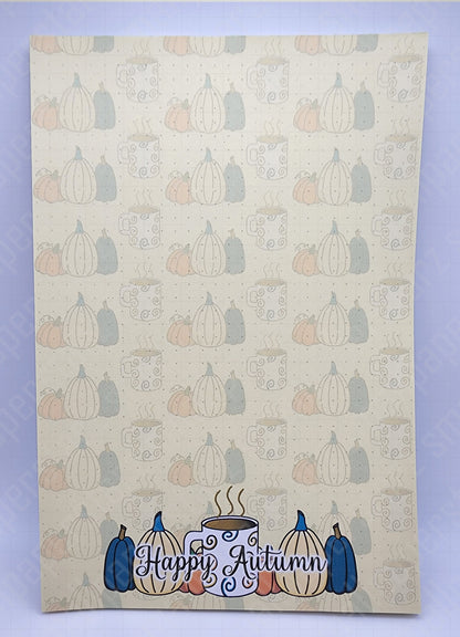 NP016 - Autumn Pumpkins 6x9in Memo Notepads