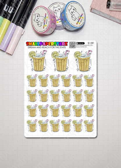 S139 - Sweet Tea / Iced Tea / Lemonade Sticker Sheet