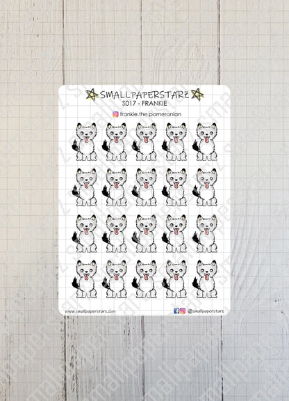 S017 - Frankie the Pomeranian Sticker Sheet